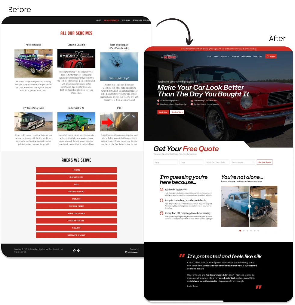 Auto detailing website design1