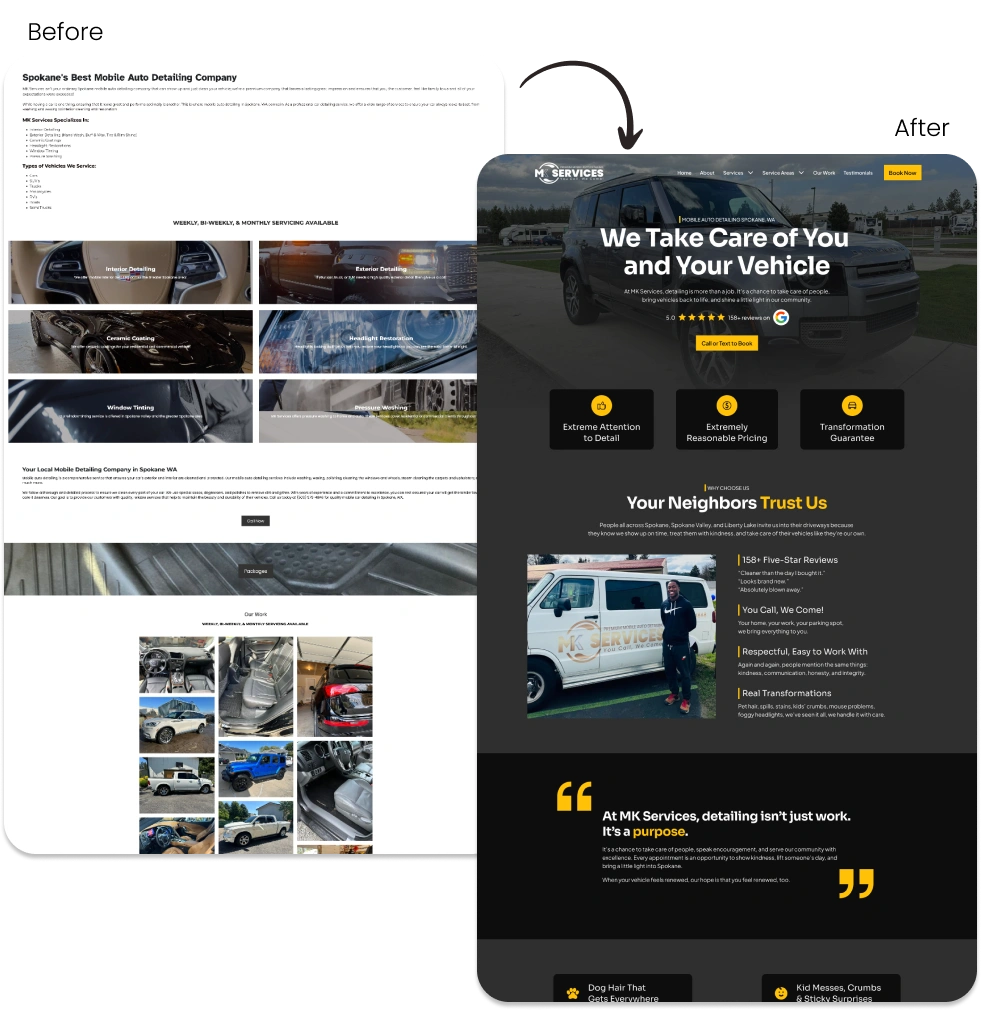 Auto detailing website design2